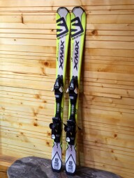 LYŽE SALOMON XMAX 120CM + LYŽIARKY SALOMON T3 GREEN 23MP